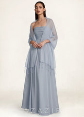 Azazie Sheer Tassel Organza Shawl