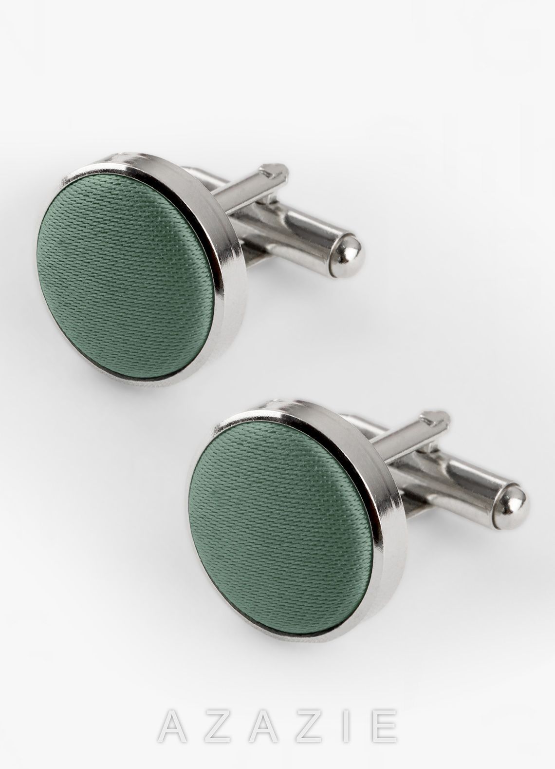Rounded Matte Satin Cuff Links