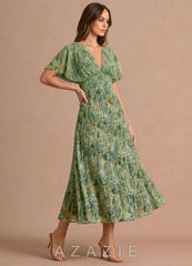 Fleurine {color} Maxi Dress  sp_green_floral_#gf134901