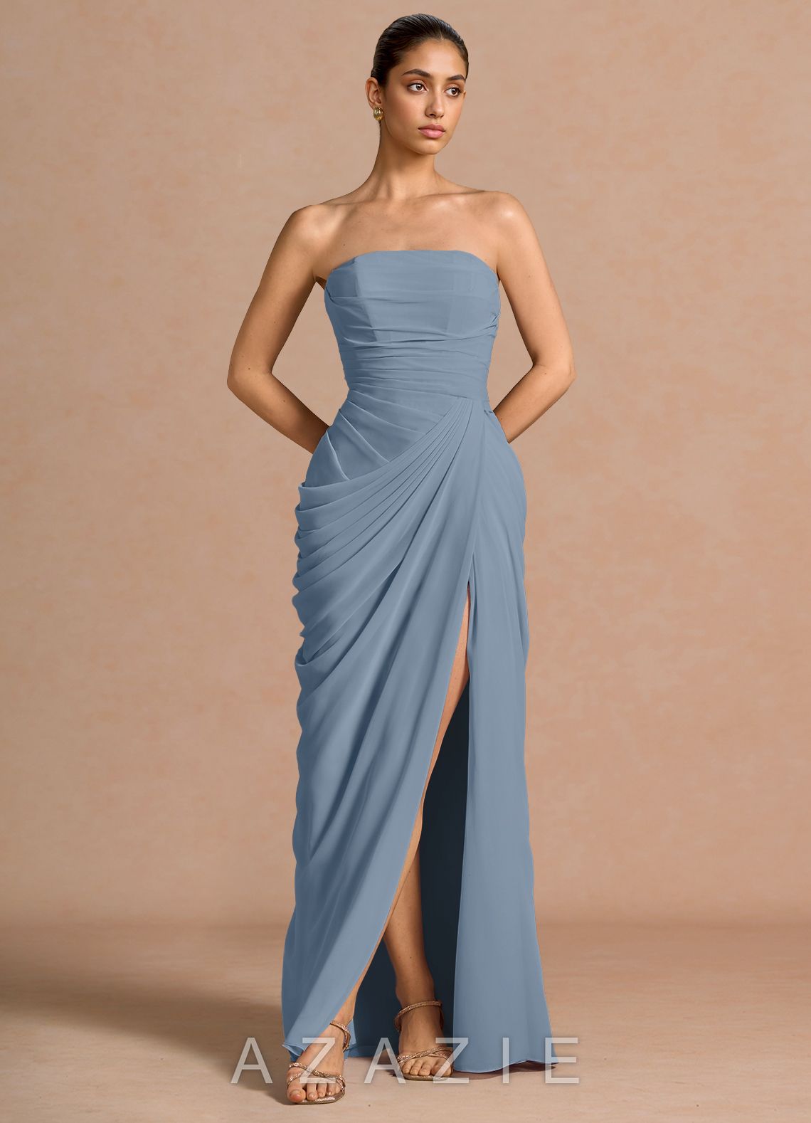 Kaavia {color} Maxi Dress  dusty_blue_#db134134