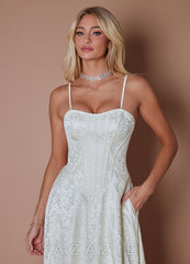 Bibi {color} Maxi Dress  sp_antique_white_#aw134235