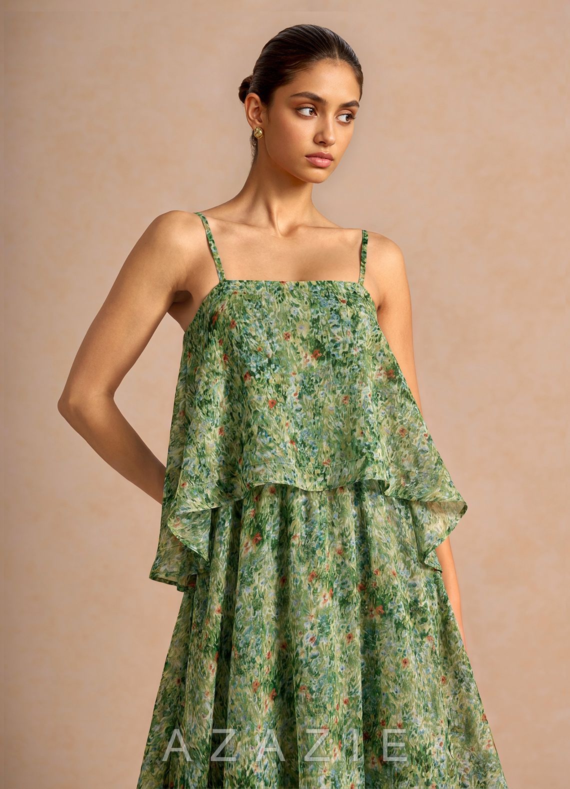 Itasca {color} Maxi Dress  sp_green_floral_#gf134901