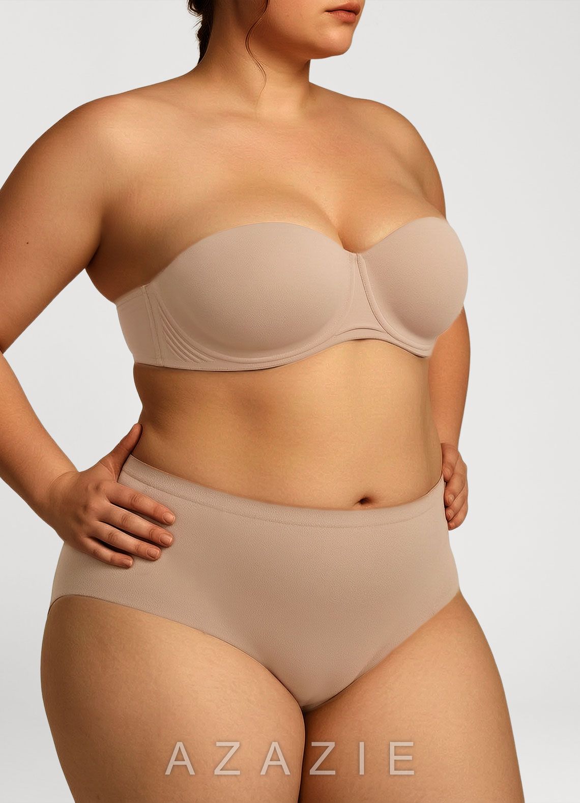 Full‑Bust Seamless Strapless Underwire Bra