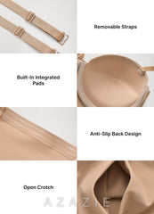 Cooling Strapless Underwire Molded Cup Bodysuit Shaper