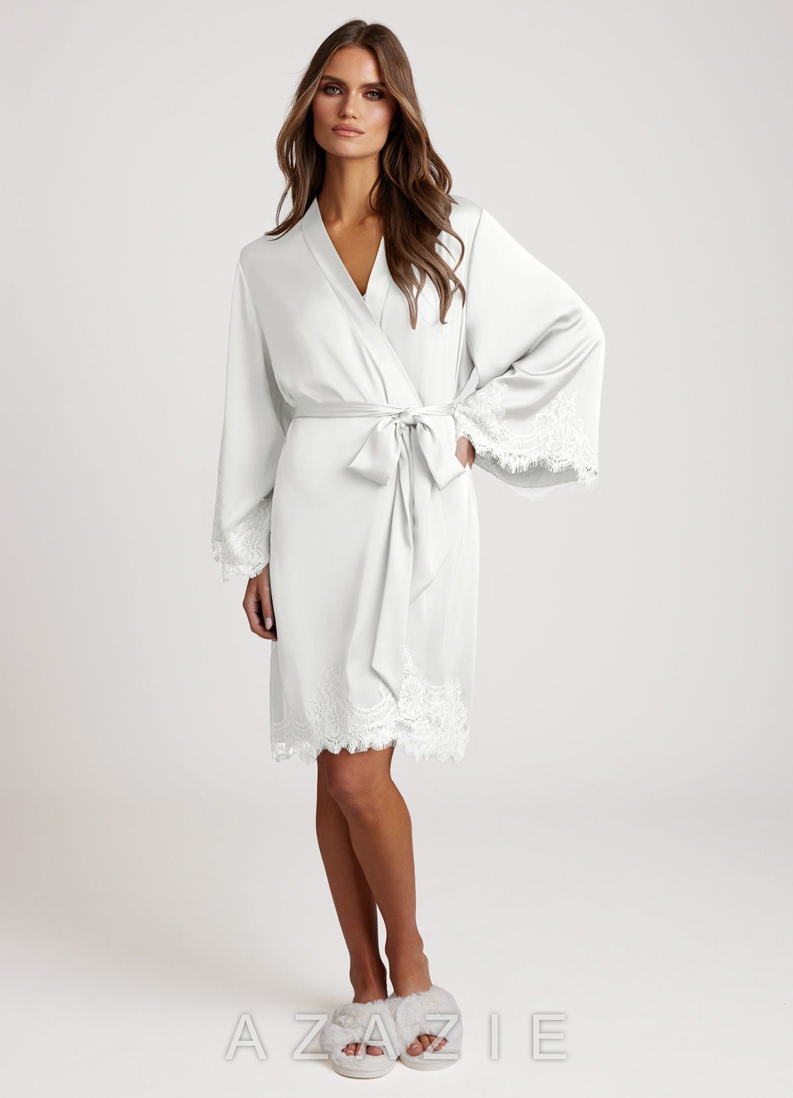 Signature Lace Satin Robes