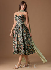 Desy {color} Midi Dress  sp_midnight_garden_#mg134314