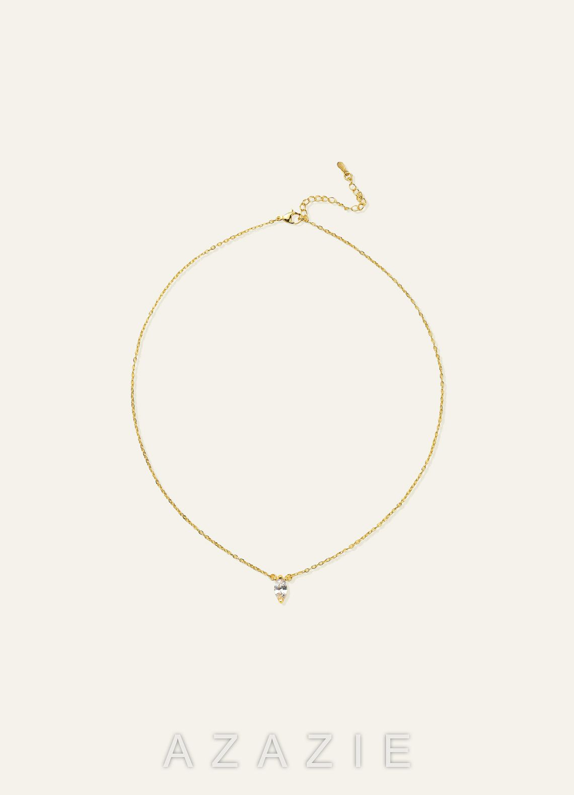 Marquise Zirconia Pendant Necklace