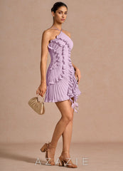 Hatsu {color} Mini Dress  sp_frosted_lilac_#fl134121