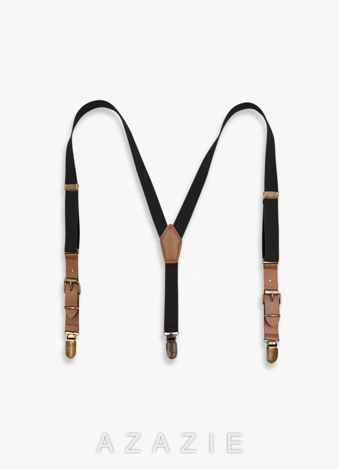 Boy's Three-Clip Suspenders  black