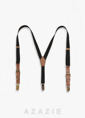 Boy's Three-Clip Suspenders  black