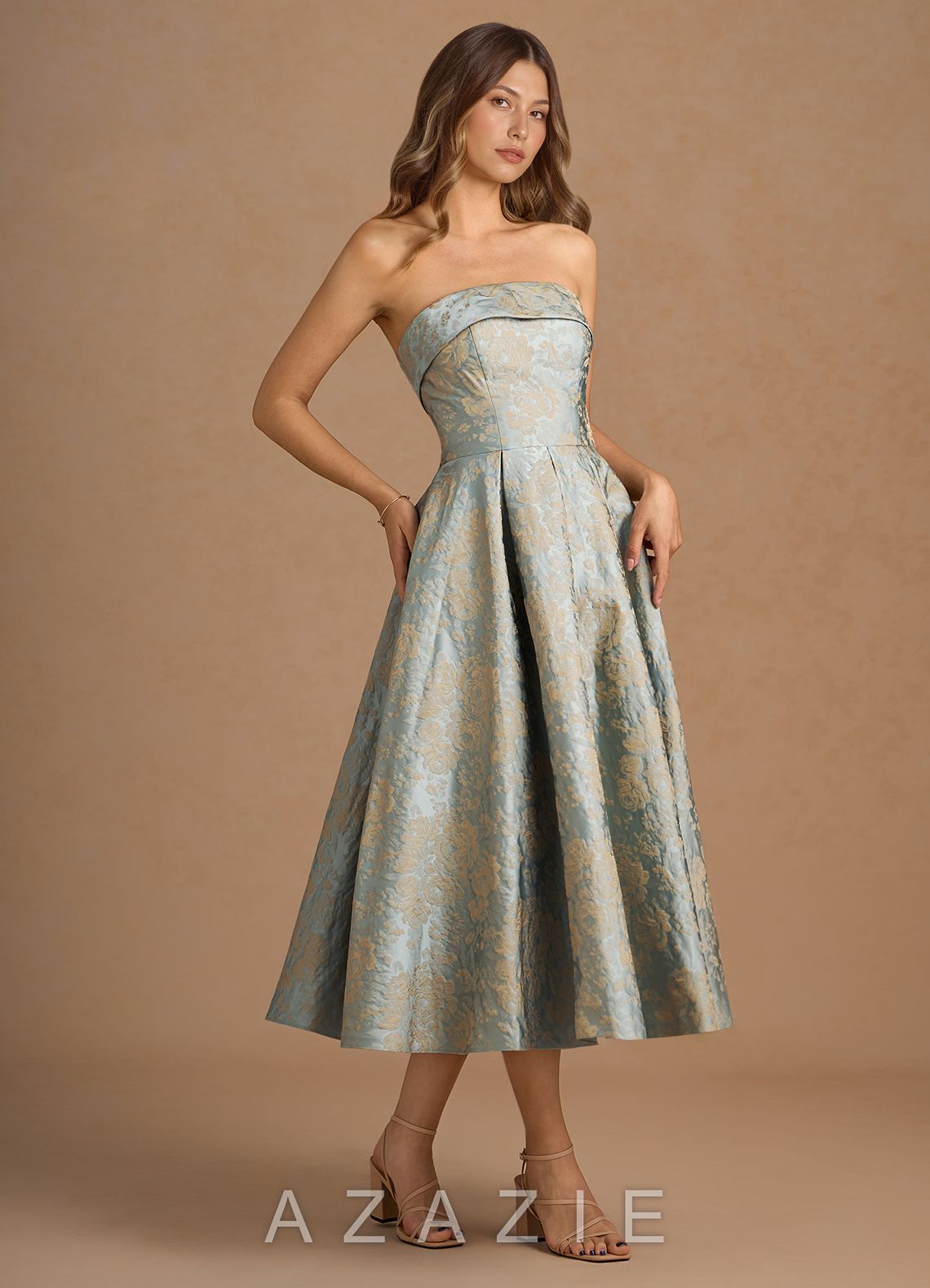 Cecilia {color} Midi Dress  sp_vintage_blue_#vb134731