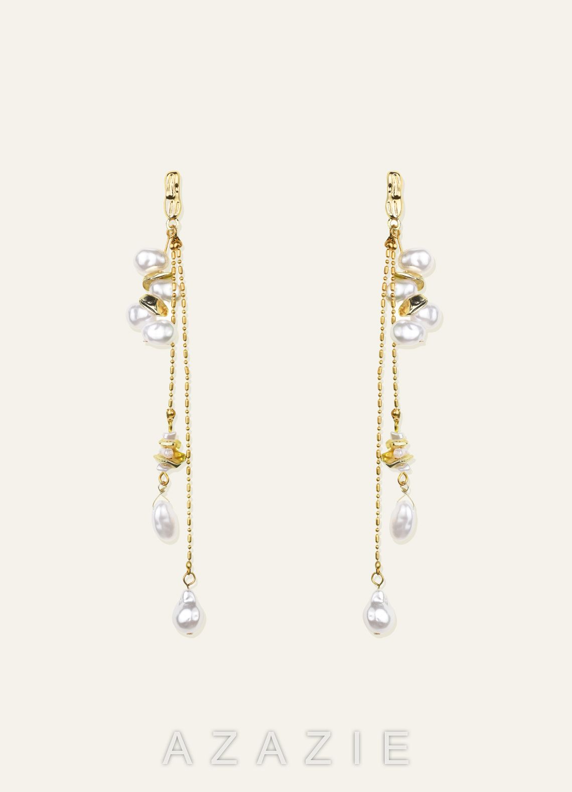 Baroque Pearl Tassel Earrings