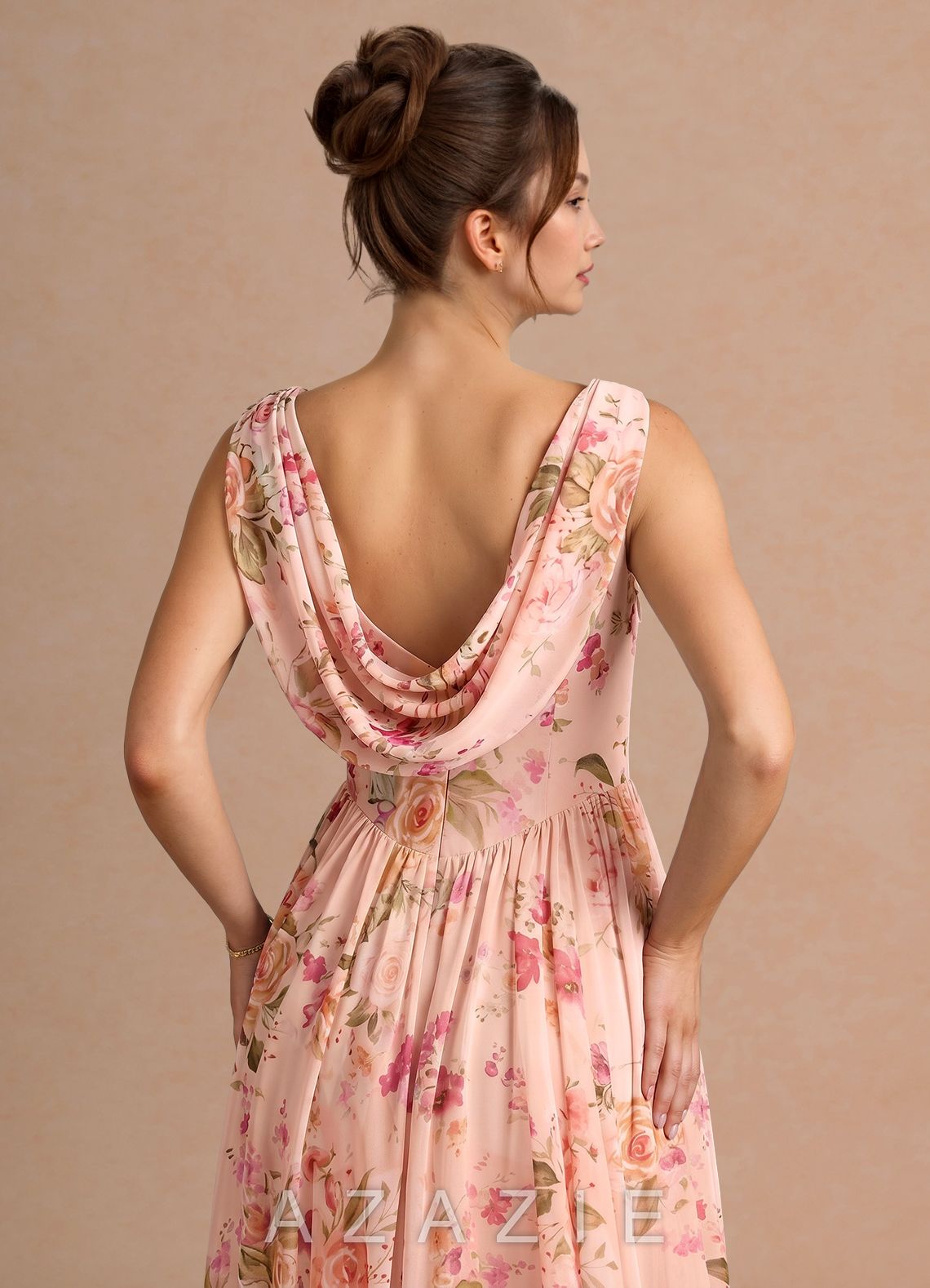 Alinae {color} Maxi Dress  sp_abstract_bouquet_floral_#111401