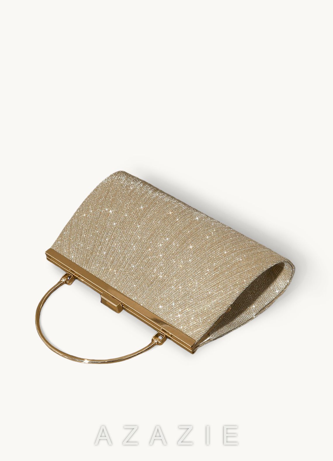 Glitter Pleated Handbag