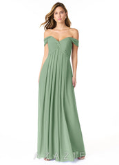 Azazie Kaitlynn Matcha Empire Ruched Chiffon Convertible Dress