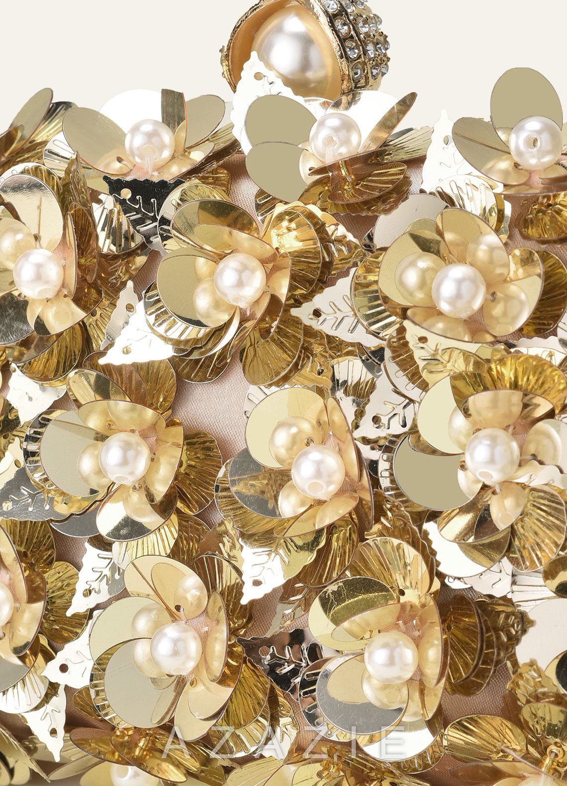 3D Floral Embellished Evening Clutch