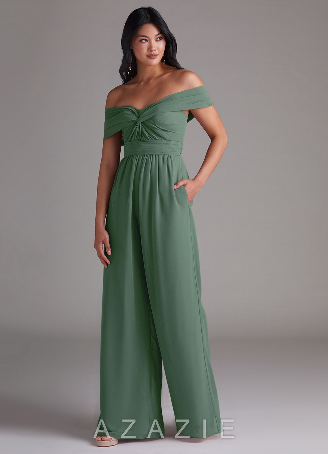 Lamara {color} Jumpsuit  eucalyptus