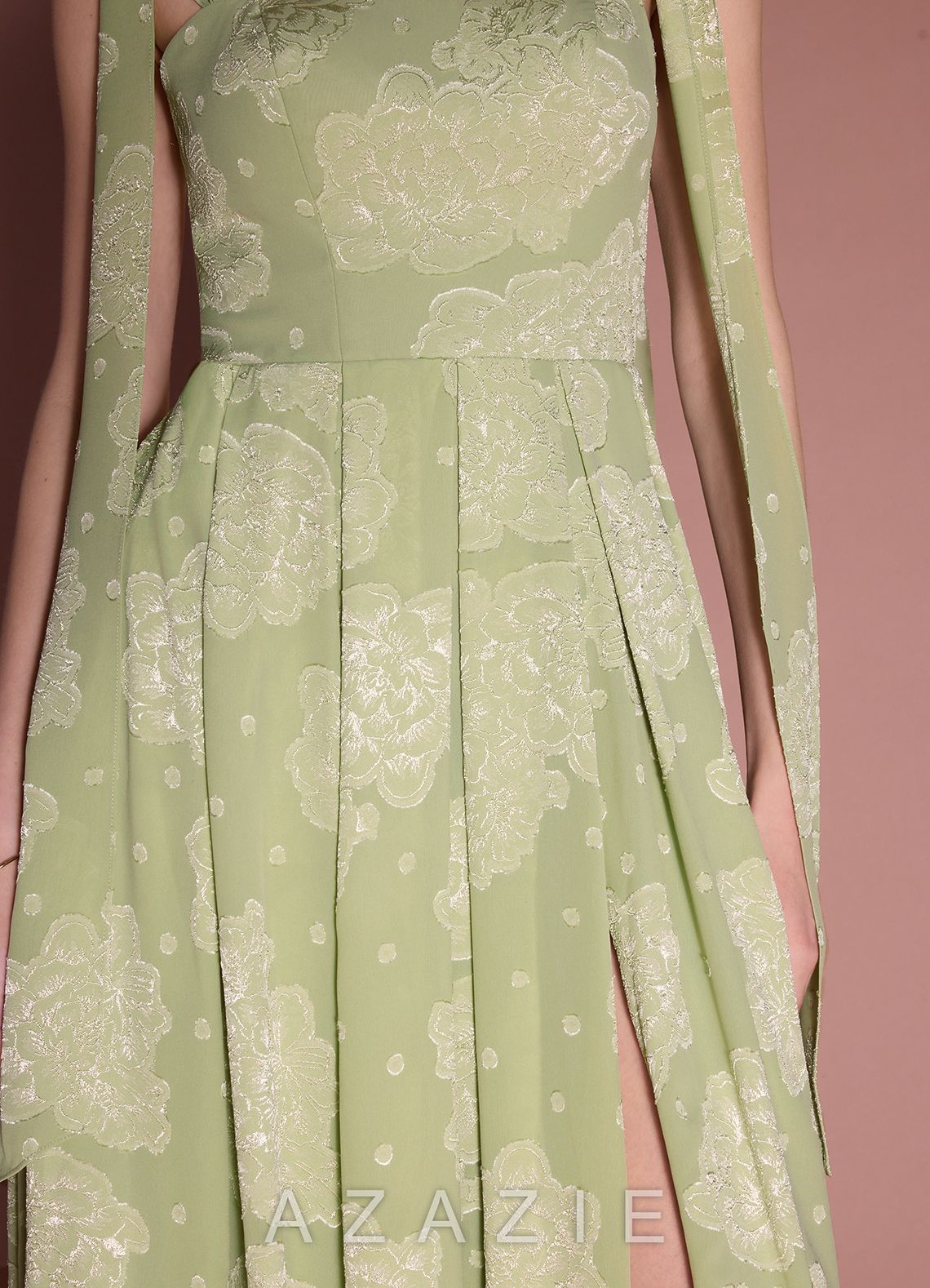 Anesa {color} Bow Maxi Dress  sp_celadon_#cn134718