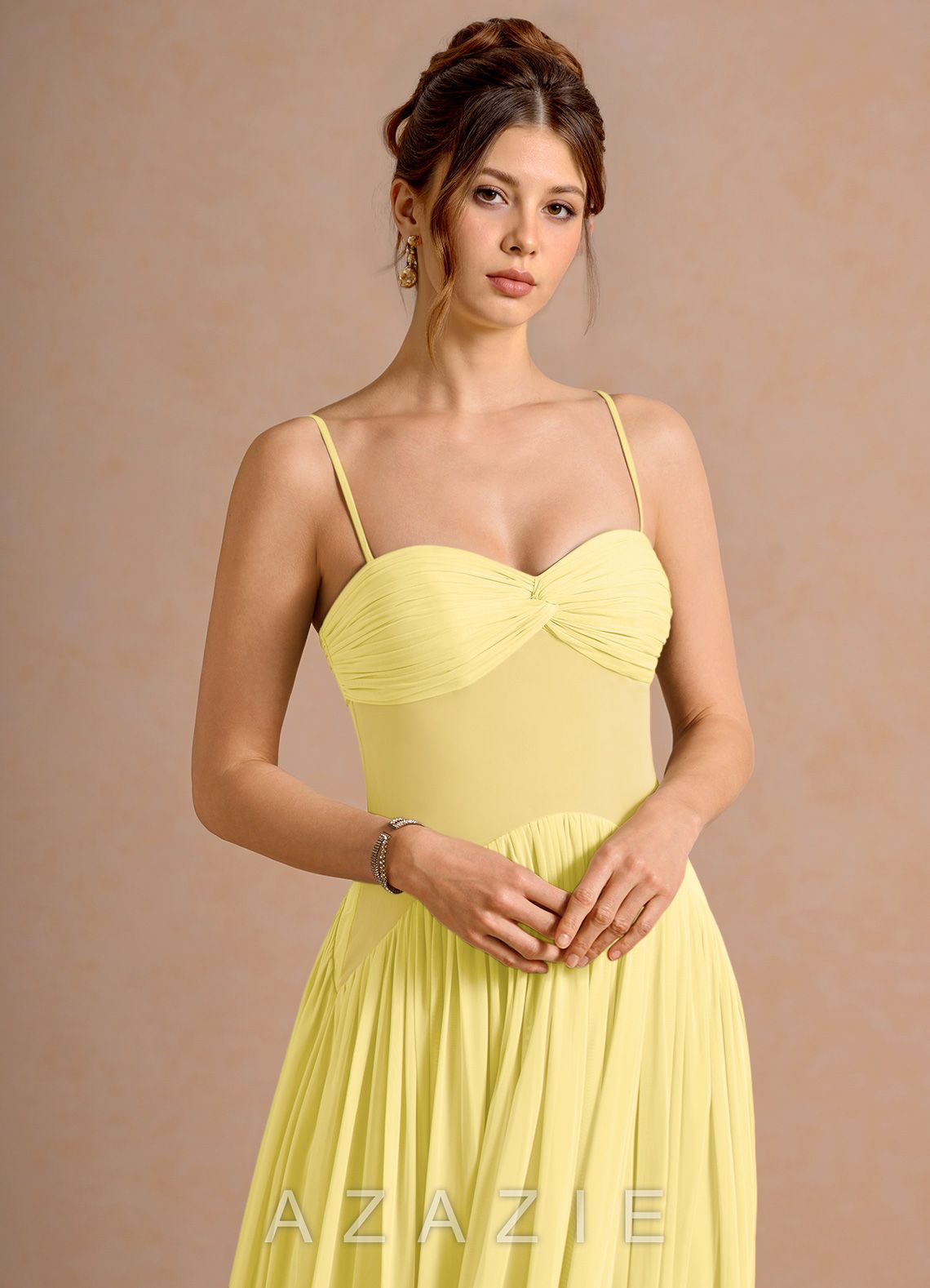 Avelis {color} Maxi Dress  sp_pastel_yellow_#py134332