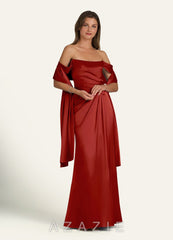 Azazie Matching Color Metallic Satin Shawl