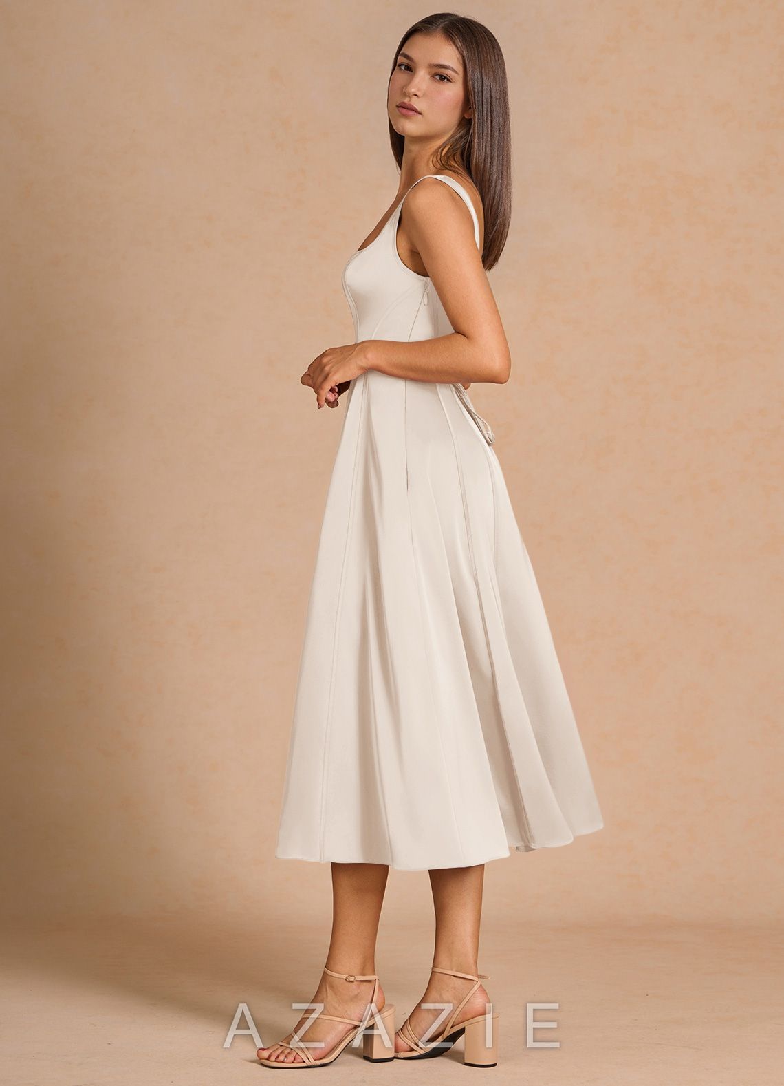 Nolia {color} Midi Dress  sp_cream_#cr134128