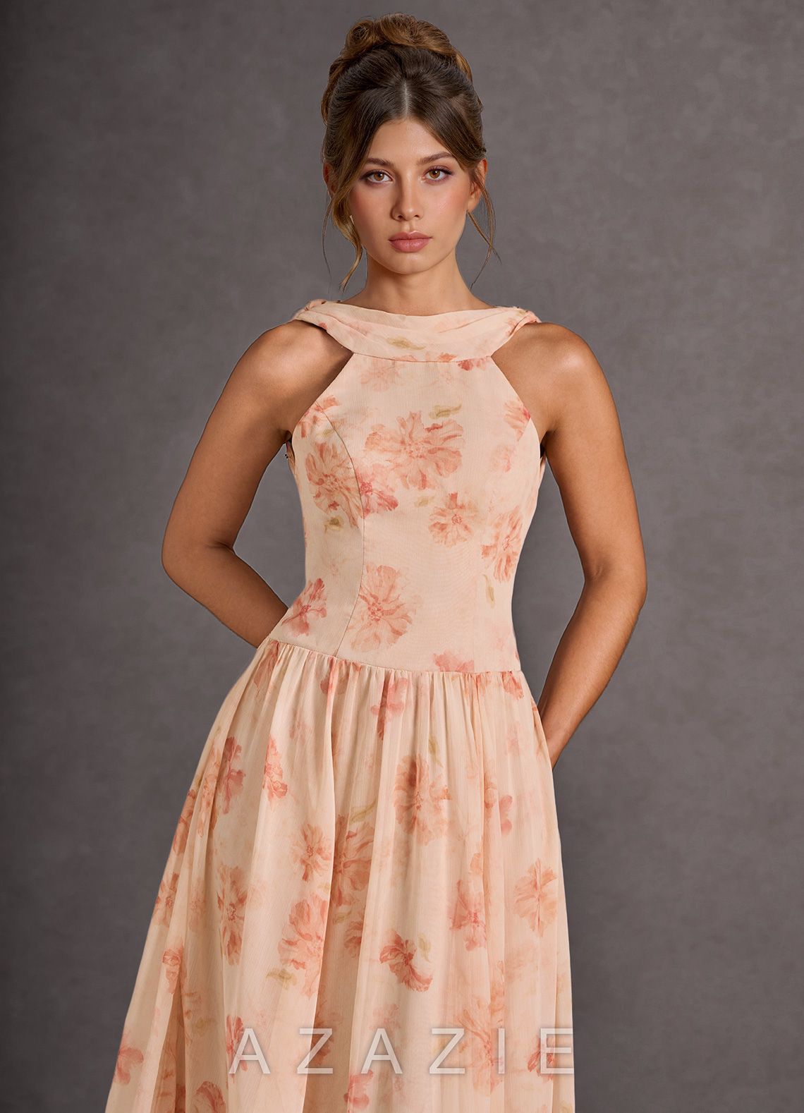 Rowan {color} Midi Dress  sp_peach_#ph134785