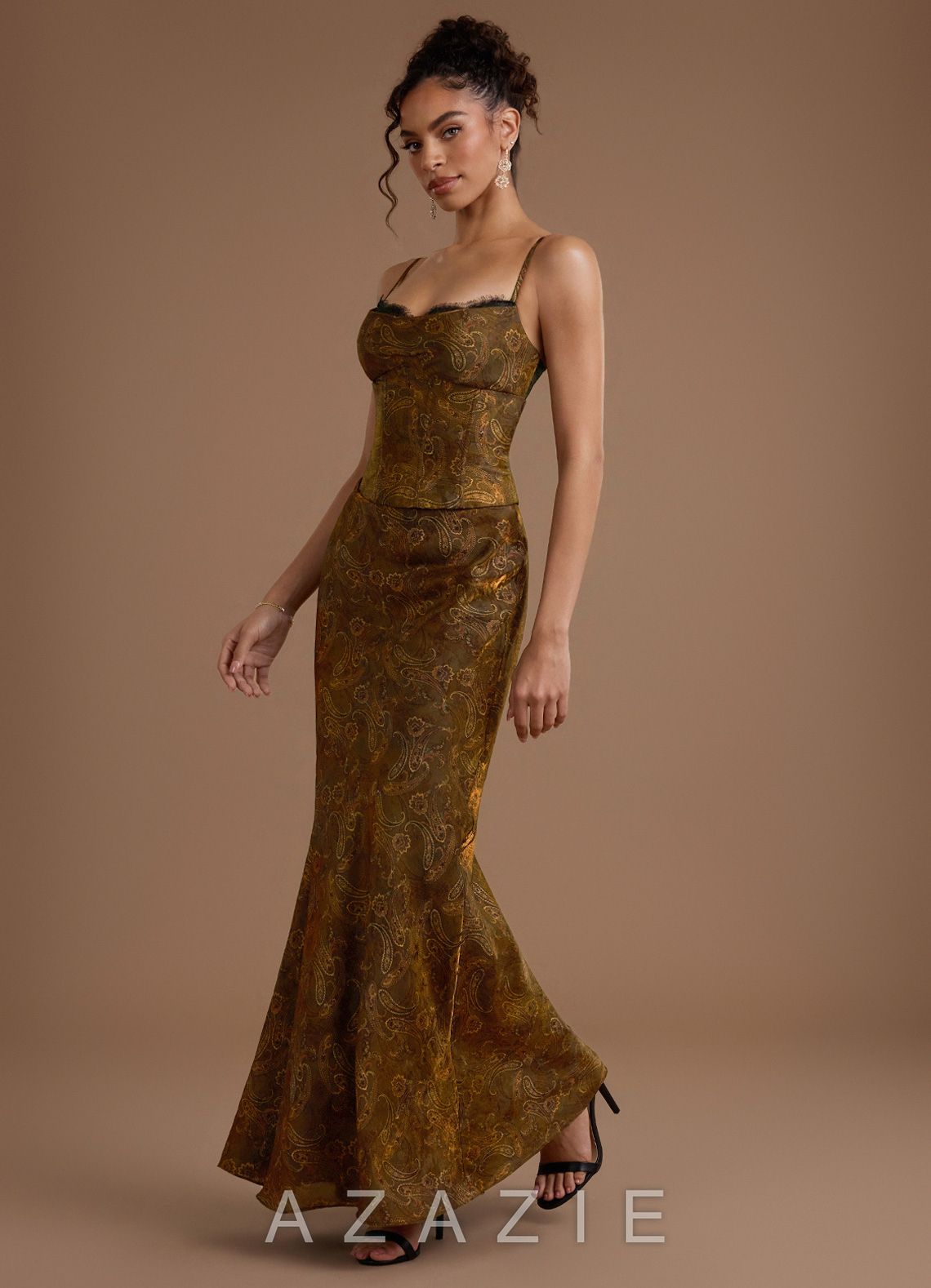 Reya {color} Maxi Dress  sp_mocha_paisley_#mp134312