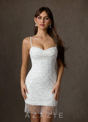Azazie Zinca Diamond White Sheath Sweetheart Neckline Beading Dress diamond_white