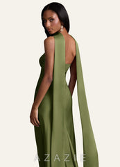 Azazie Matching Color Stretch Satin Scarf