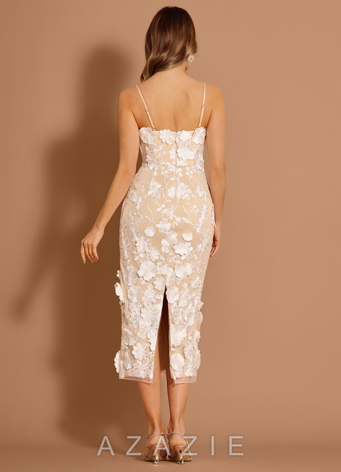 Della {color} Midi Dress  sp_white_#w134770