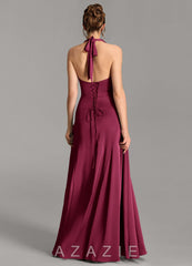 Azazie Aubrielle Burgundy A-Line Corset Stretch Satin Dress burgundy