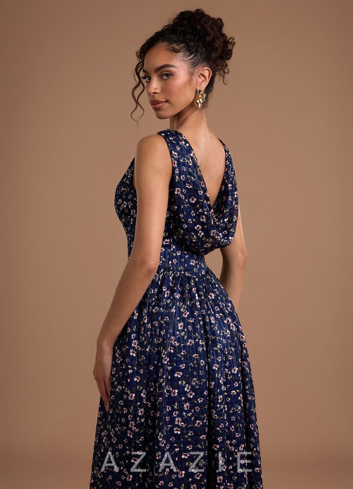 Noellia {color} Maxi Dress  sp_floral_gingham_#fg134370