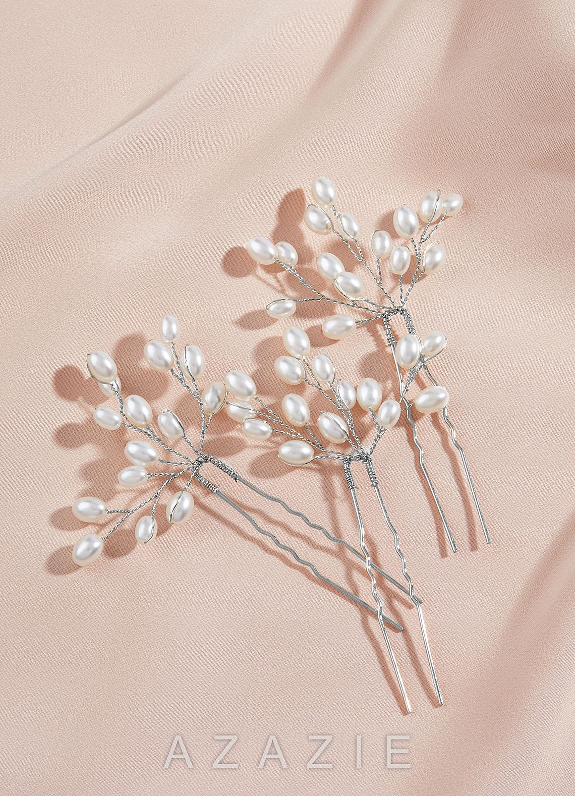 Pearl Beaded Hairpin Set