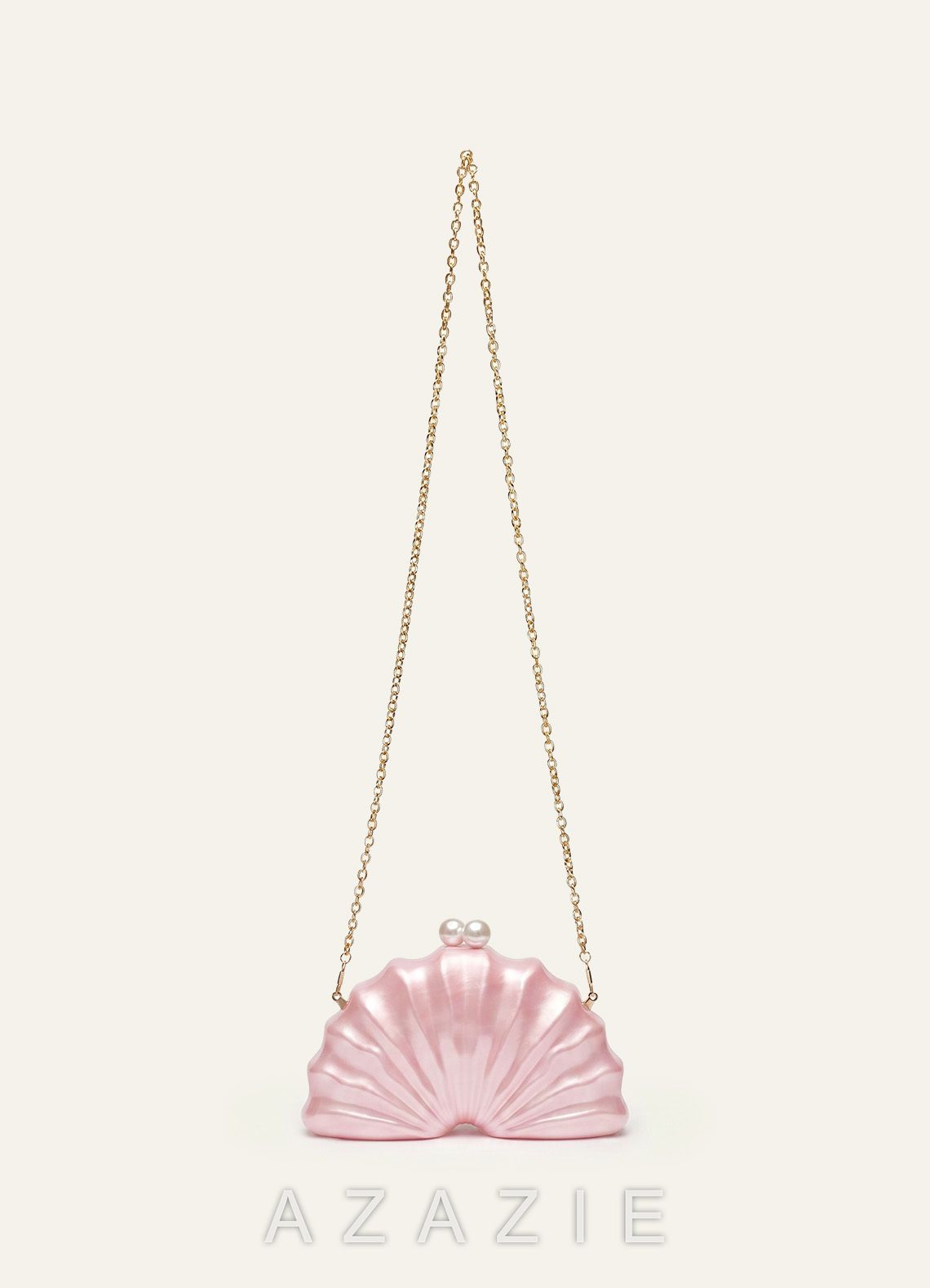 Pearl Shell Acrylic Clutch Bag