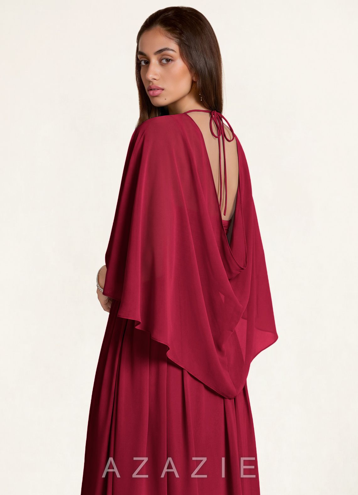 Azazie Matching Color Classic Chiffon Shawl