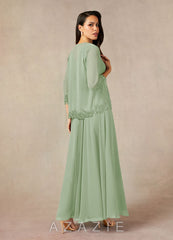 Azazie Devana Dusty Sage A-Line Sequins Chiffon Dress dusty_sage