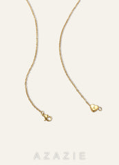 18K Gold Plated Heart-Shaped Letter Personalized Necklace