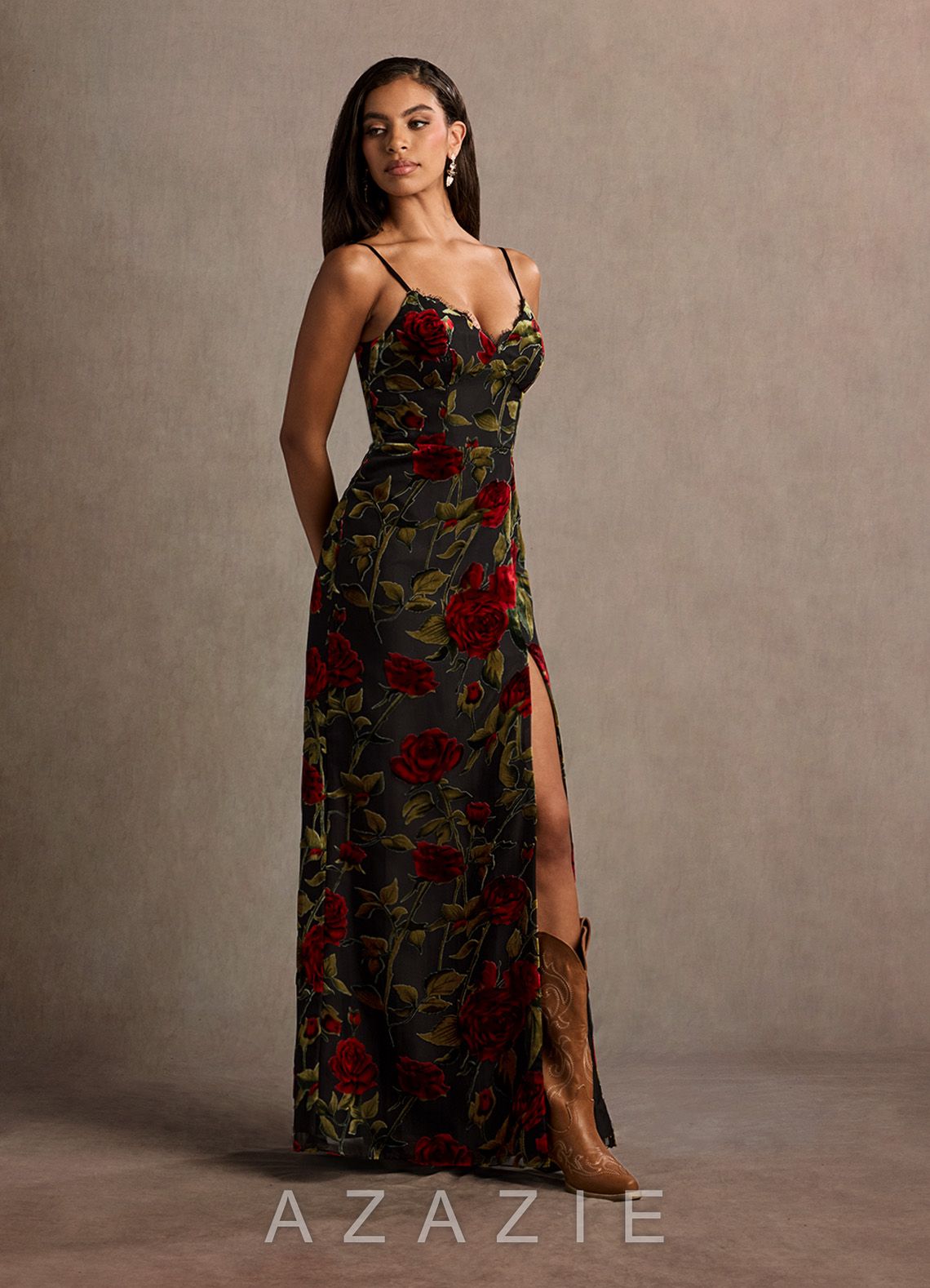 Bellen {color} Maxi Dress  sp_black_multi_#bm1343201