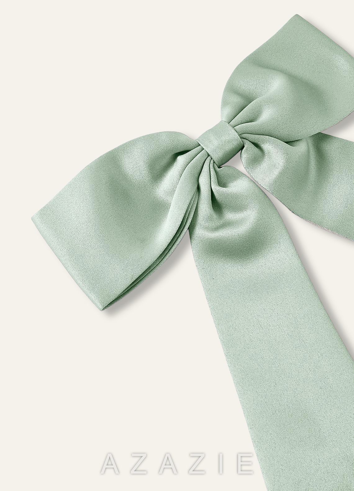 Matching Color Satin Bow Hair Clip