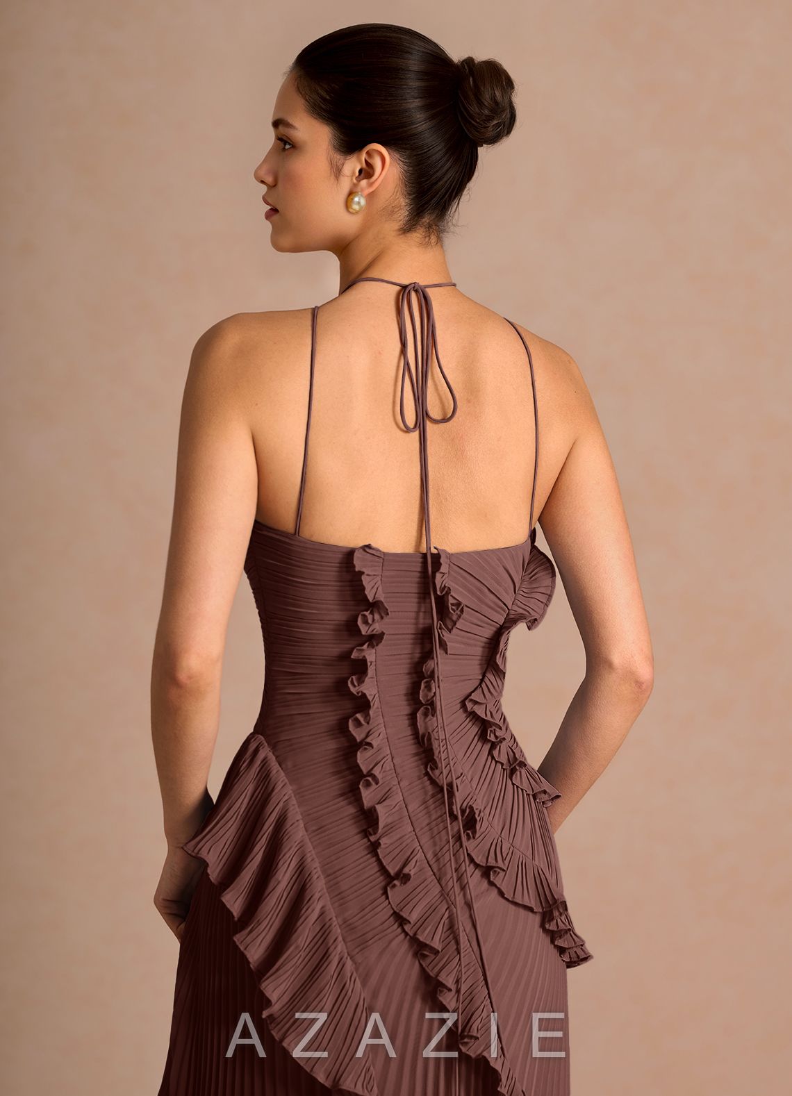 Hatsu {color} Maxi Dress  mocha_coco_#134126