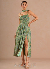 Lolla {color} Midi Dress  sp_green_floral_#gf134901