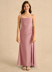 Azazie Moxie Girls Formal Dusty Rose A-Line Lace Chiffon Dress dusty_rose