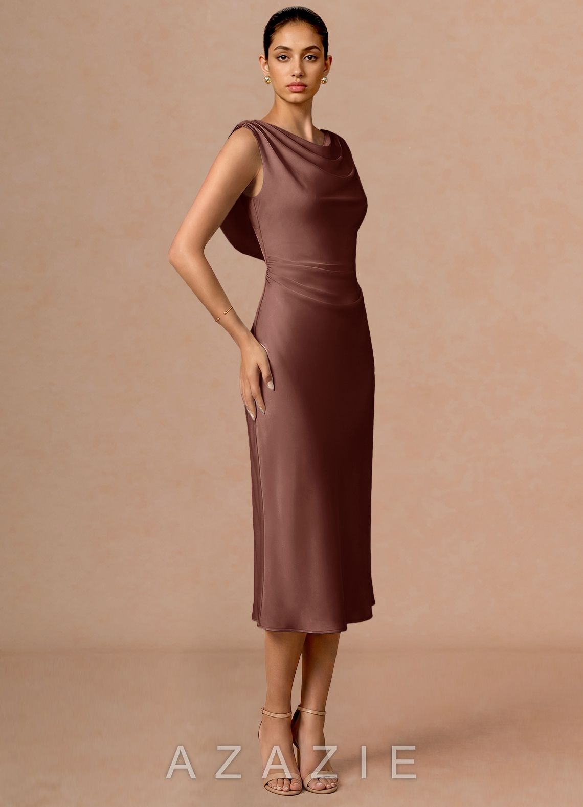 Evarine {color} Midi Dress  mocha_coco_#134126