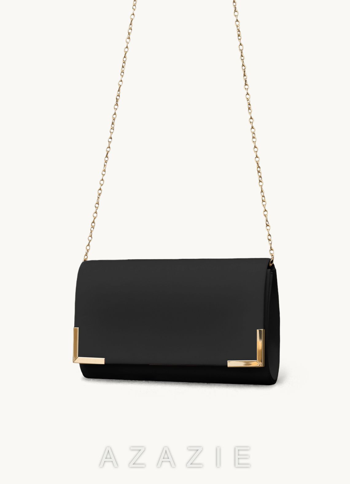Pu Metal Embellished Envelope Bag