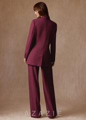 Rowan Burgundy Refined Weave Performance 2-Piece Suit