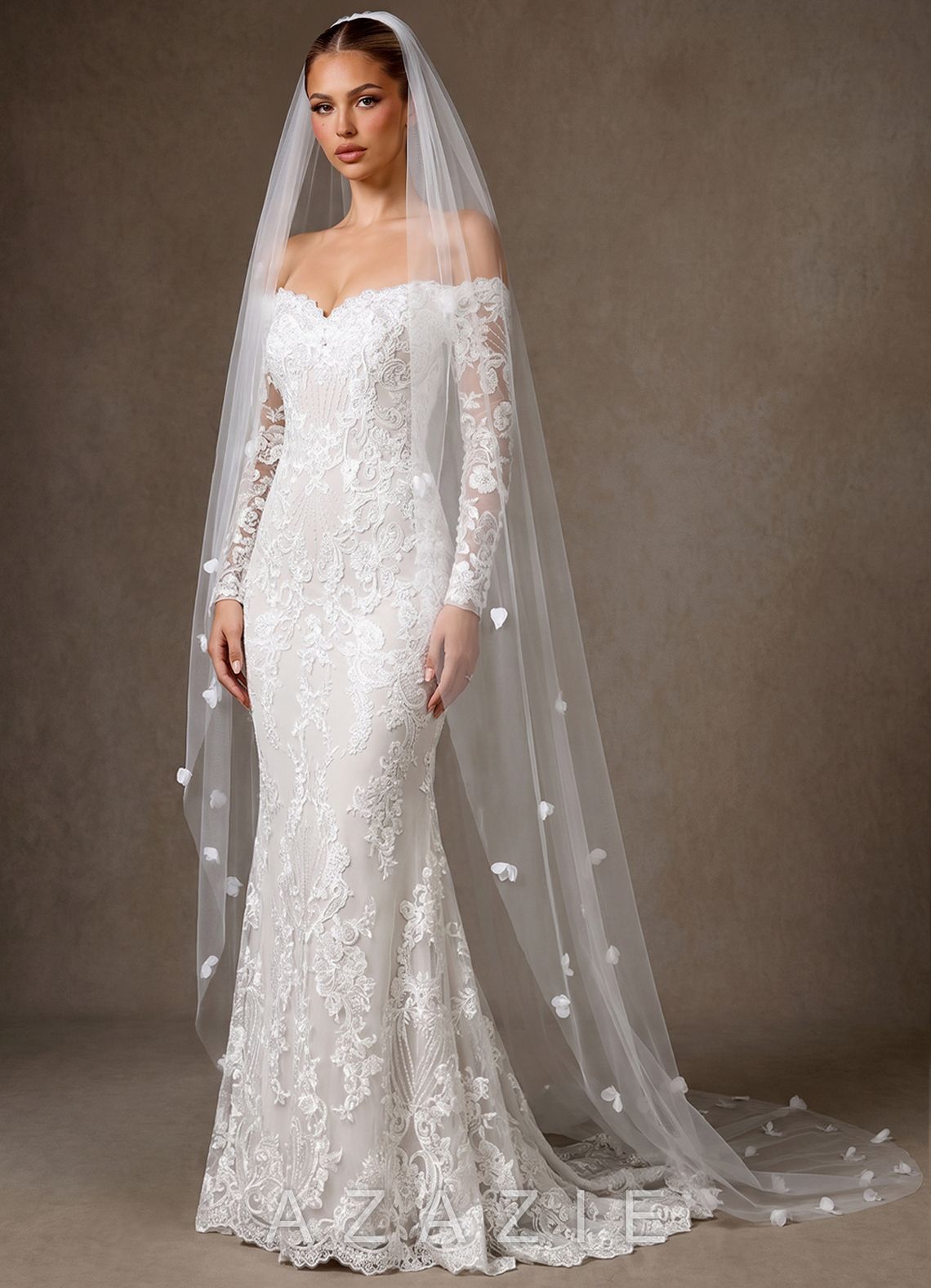 Enchanted Bloom Tulle Chapel Veil