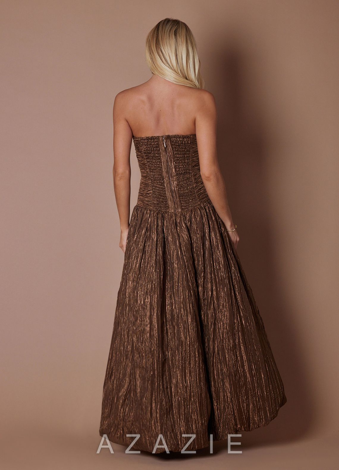 Mel {color} Maxi Dress  sp_metallic_brown_#mb134234