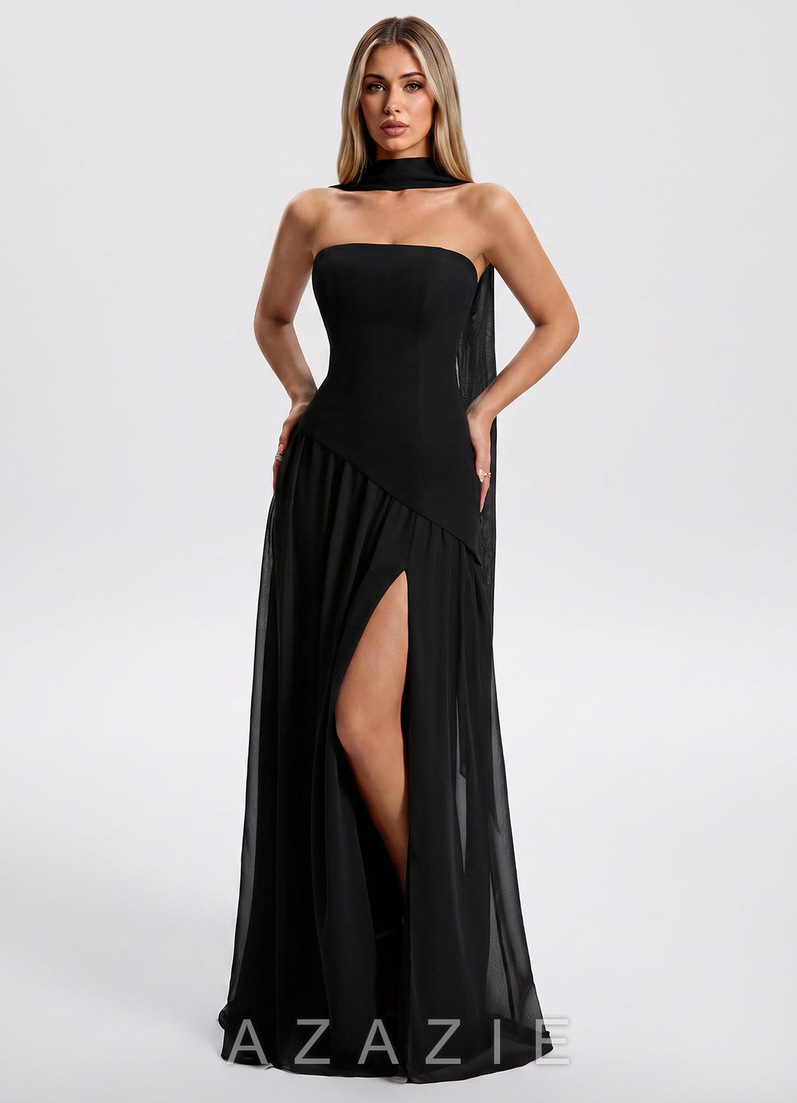 Una {color} Maxi Dress  black