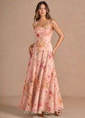 Elvira {color} Maxi Dress  sp_abstract_bouquet_floral_#111401