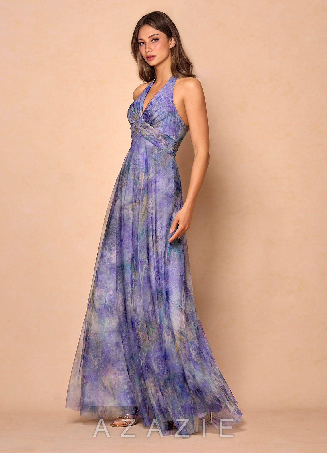 Josee {color} Pleated Maxi Dress  sp_lilac_#lc134700